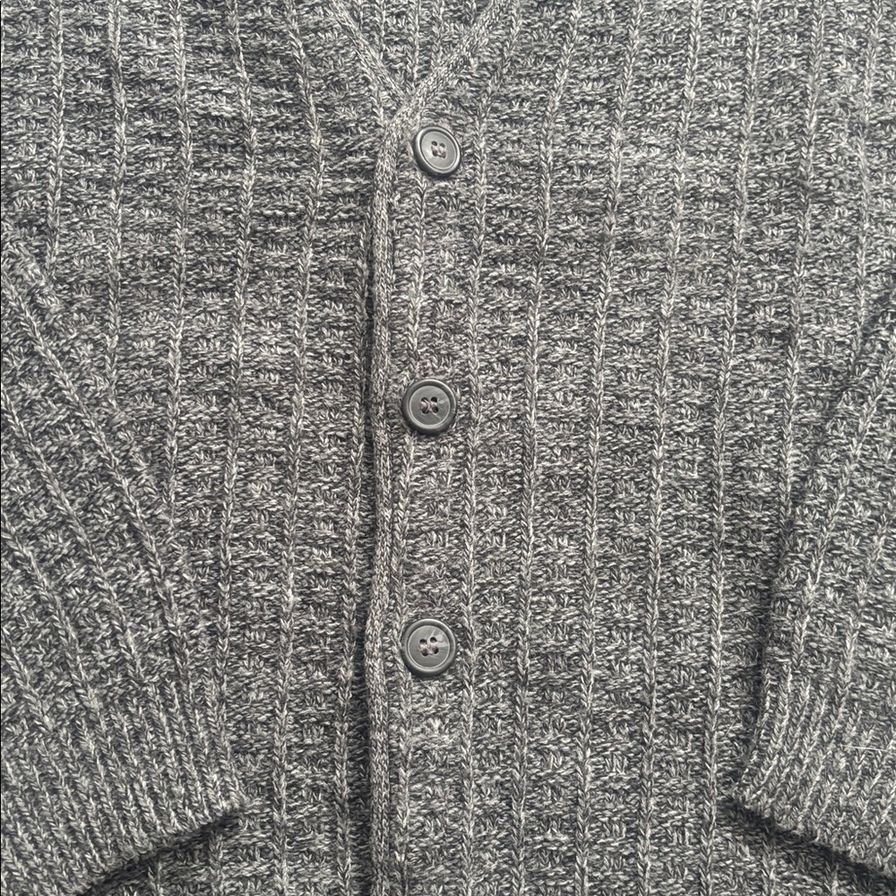 Carbon Copy | Vintage Grey Knit Button Cardigan Sweater Size Medium - Picture 4 of 9